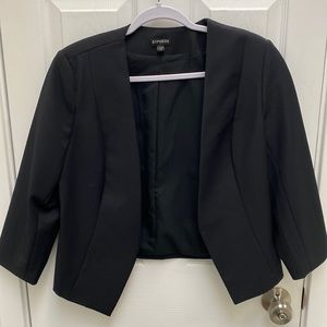 Express Black Crop Blazer